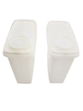 Tupperware Cereal / Oatmeal Storer White Seals Set of 2